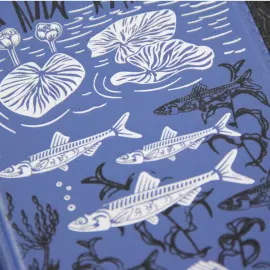 Подарочный набор "Дикий судак" с книгой "Большая книга русской рыбалки" и панно